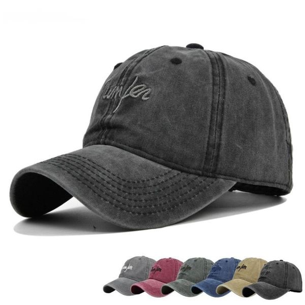 

berets hats for men casual simple light women streetwear baseball cap adjustable make old restore cotton caps, Blue;gray