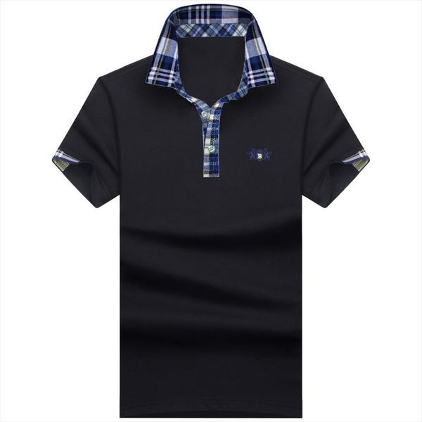 

brand designer cotton men polos short sleeve shirt brands jerseys plus size s 10xl, White;black