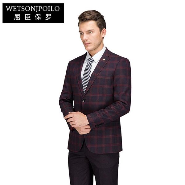 

suit purple red large business casual single row two button men's suits & blazers, White;black