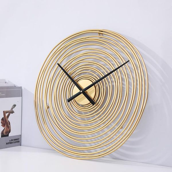 

wall clocks fashion clock creative nordic modern design living room metal industrial minimalist horloge home dl50wc