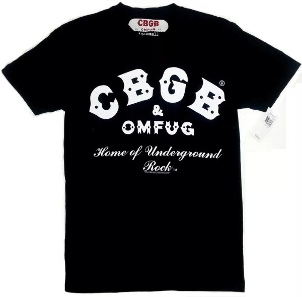 

CBGB OMFUG Home Of The Underground Rock T-Shirt NWT 100% Authentic & Official, White;black