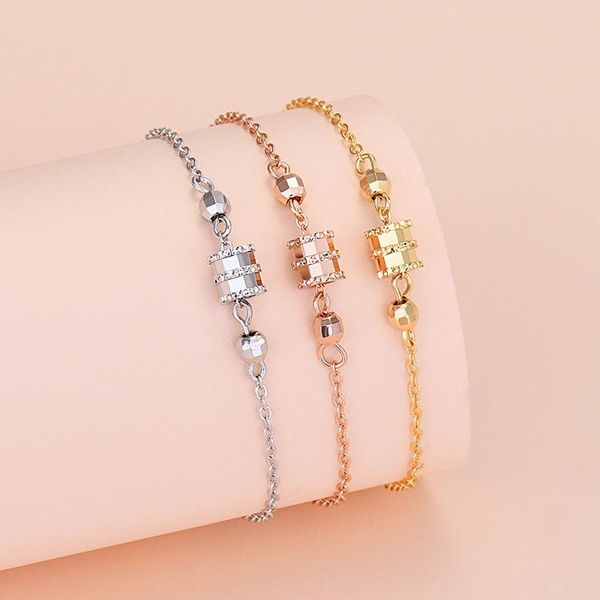 

link, chain korean version 2021 small waist bracelet female personality fashion jewelry trend bracelets for women wholesale, Black