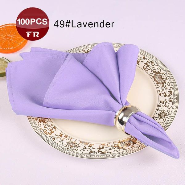 

table napkin 100pcs wedding napkins 20" square pocket handkerchief white dinner for party decoration