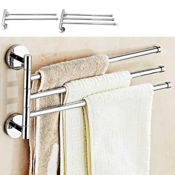 

towel racks rack holder 360 degree rotation bathing double washrag bar hanger bath room washcloth rail shelf