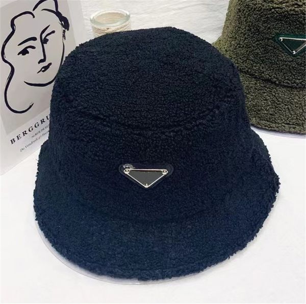 

womens plush bucket hat designer cap fisherman hats mens autumn winter caps fashion stingy brim casual fitted sunhat sunshade luxurys design, Blue;gray