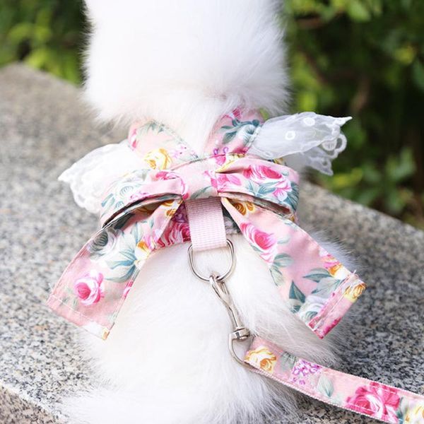 

dog collars & leashes dogs cats pet supplies bow chest straps for walking the soft and breathable easy to clean