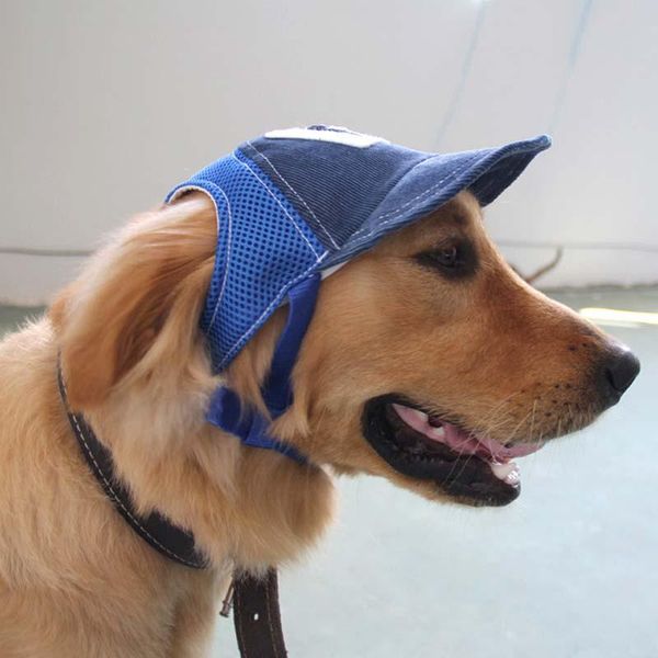 

dog apparel teddy golden fur baseball cap corduroy mesh sunshade g-shaped embroidery hat accessories pet products