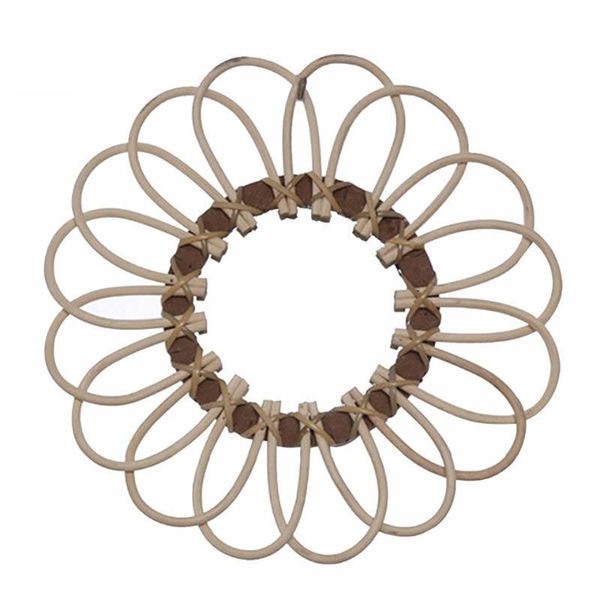 

mirrors rattan round makeup mirror innovative art decor dressing bathroom wall hanging pography prop
