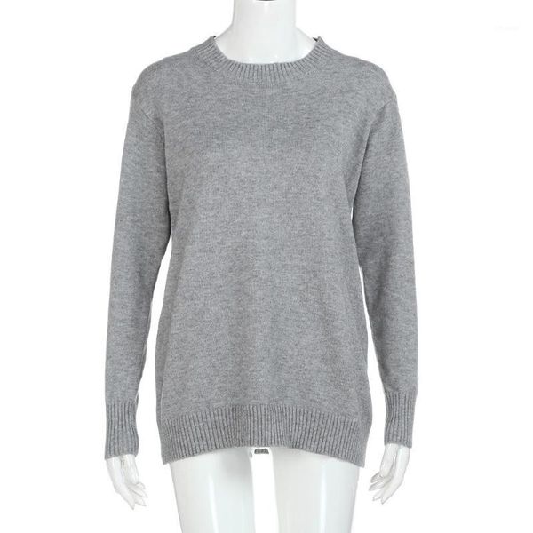 

women's sweaters womens long sleeve sweater casual loose knitwear pullover &tf, White;black