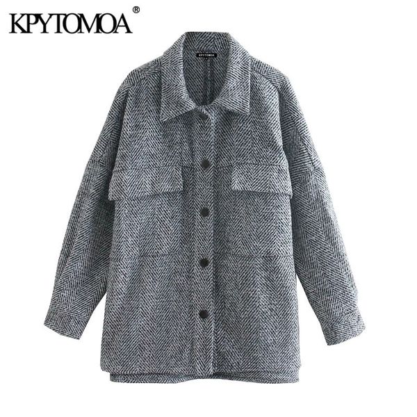 

women fashion oversized pockets asymmetric jacket coat vintage long sleeve split hem female outerwear chic 210416, Black;brown