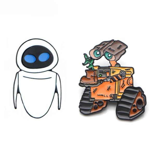 

pins, brooches pf1252 anime robot cute enamel pins for clothes badges on backpack lapel pin decoration gifts friends jewelry accessories, Gray