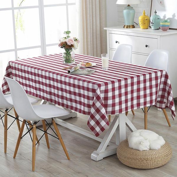 

table cloth pastoral polyester rectangular plaid picnic covers tablecloth restaurant dinning party cover outdoor navy blue