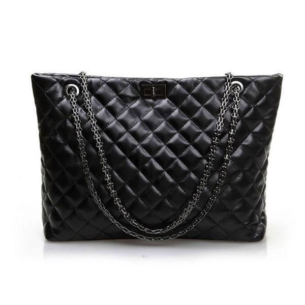 

korean fashion rhombic chain leather single shoulder trend women's bag