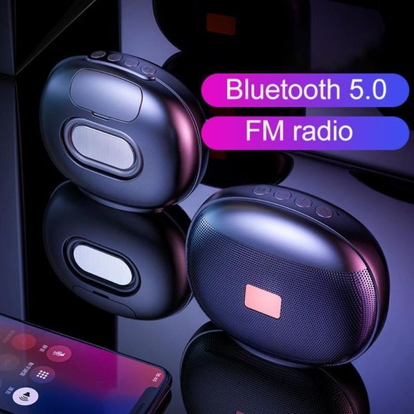 

mini portable bluetooth 5.0 bass music player loudspeaker for office speakers