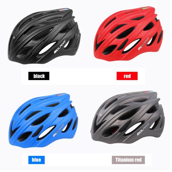 

bicyle helmet with rear light 22 vents lightweight mtb mountain road bike cycling accessories caps & masks, Black