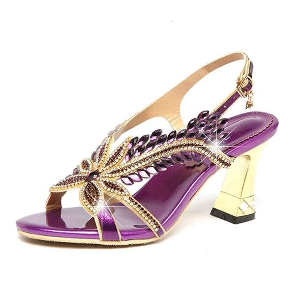 

fashion brand women comfortable high heels sandals elegant butterfly rhinestone ladies gladiator summer party shoes d00, Black