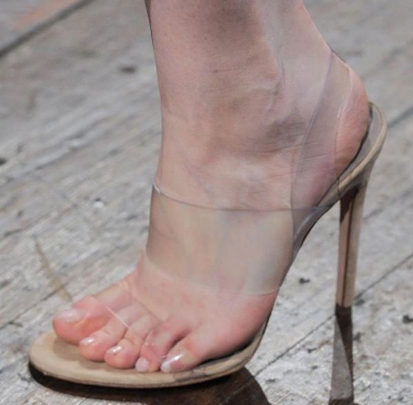 

dress shoes long time transparent cool high with sandals women's, Black
