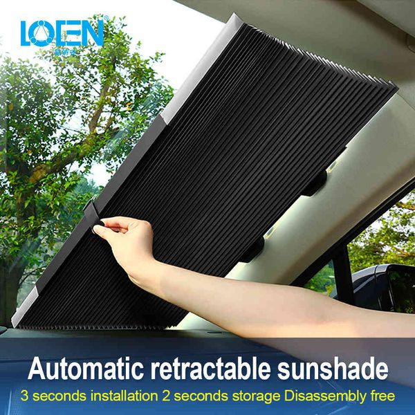 

retractable foldable windshield cover sunshade shield curtain auto sun block anti-uv car window shade