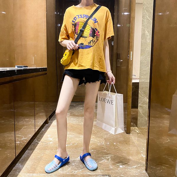 i più venduti estate 2021 uomo donna taglia sandali transfrontalieri donna coreano casual scarpe carine buco pantofole da spiaggia alla moda codice: 30NK-2120