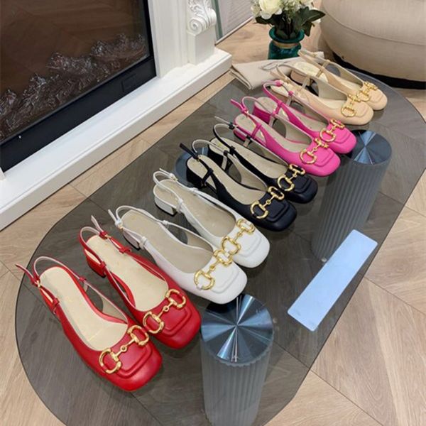 

new designer fashion women's four seasons high-heeled shoes, electroplated heel metal buckle high-heeled sandals, formal shoes, work we, Black