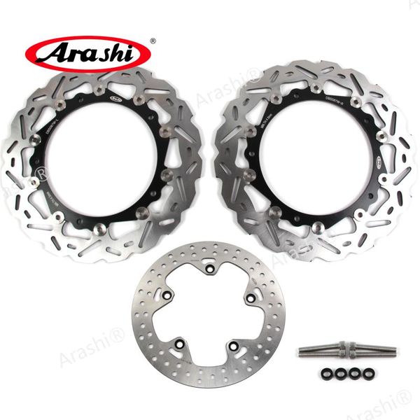 

arashi 1 set r1200gs abs 2014-2021 cnc floating front rear brake disc rotor for r 1200 gs gs1200 2014 2021 motorcycle brakes