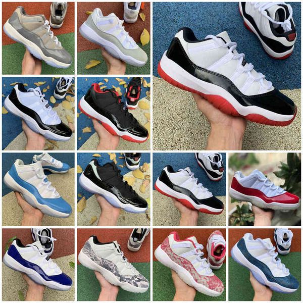 

jumpman 11 low closing ceremony navy gum basketball shoes men women 11s barons varsity red bred legend blue sneakers size 36-47, Black