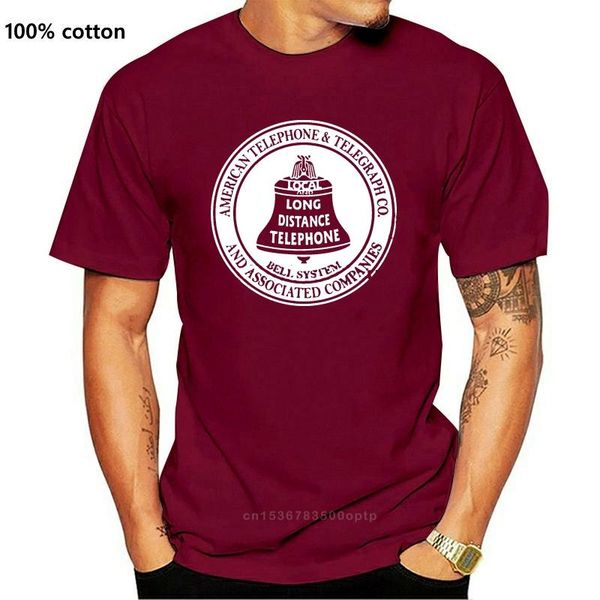 

men's t-shirts men short sleeve tshirt vintage american telephone and telegraph bell system t shirt women t-shirt, White;black