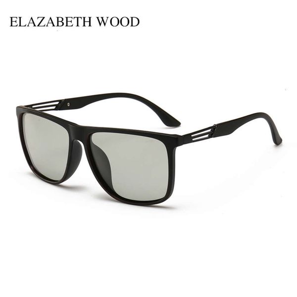 

fashion sunglasses sunglasses fashion polarized color change for men, Black