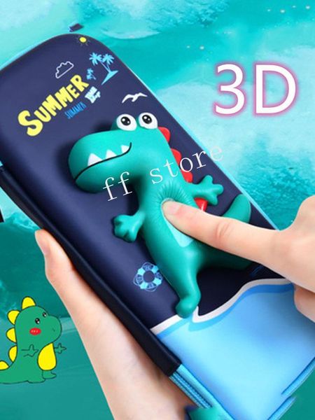

storage bags 3d pencil cases kawaii korean style release stress eva cartoon astronaut pen bag christmas birthday gift school supplies