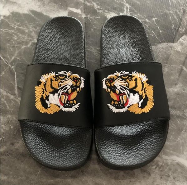 

summer animal pattern tide slippers for men and women with soft soles, deodorant and non-slip, one-word sandals, brand trend, outdoor s, Black