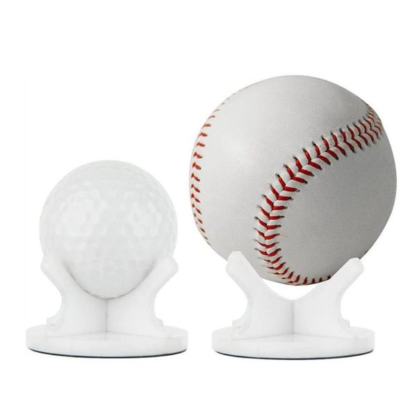 

golf training aids 2pcs acrylic multi-function tennis softball stand display holder ball rack support base
