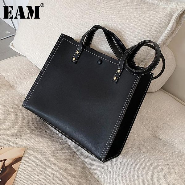 

[eam] women brief large capacity pu leather flap personality all-match crossbody shoulder bag fashion tide 2021 18a2576 cross body
