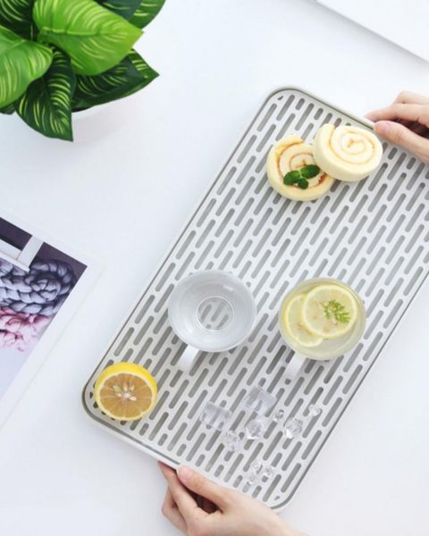 

kitchen storage & organization household drain trays double-layer plastic tea home fruit multi-purpose supplies