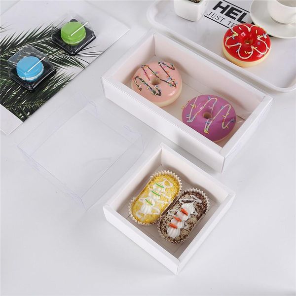 

gift wrap 10pcs clear windowed kitchen packaging box cupcake boxes muffin case for party birthday accessories