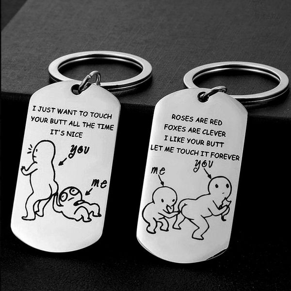 

valentines day gift for girlfriend boyfriend present letter keychain small love gift anniversary present, Slivery;golden