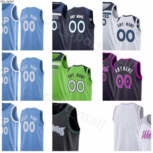 

screen print basketball karl anthony towns jarrett culver jerseys d angelo russell jake layman josh okogie gorgui dieng man woman youth, Black