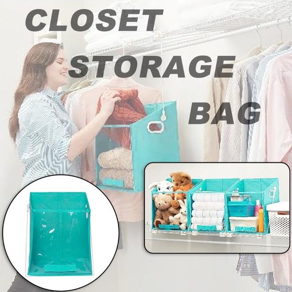 

foldable storage closet bag clothes blanket quilt sweater organizer box wardrobe bags