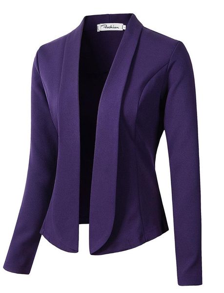 

women's suits & blazers 2021 casual long sleeve suit coat small, White;black