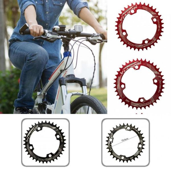 

bike heels & chainwheels easy to clean sturdy round 104bcd aluminium alloy teeth chainring efficient for road bikes
