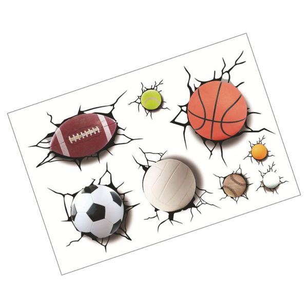 

wall stickers 1 set cartoon decors decorative 3d broken pattern decals
