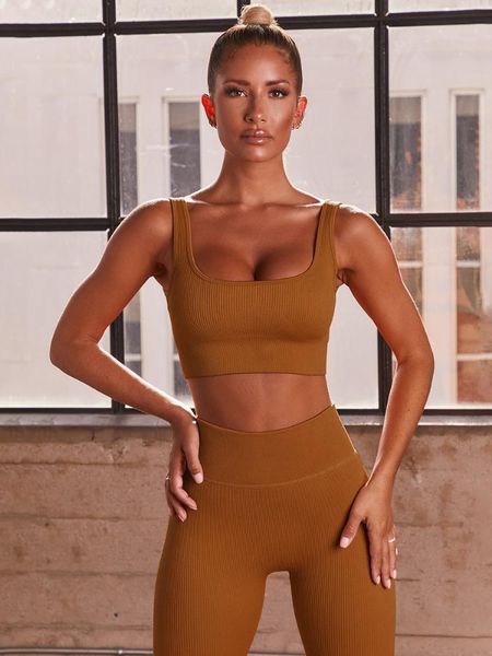 

yoga outfit women 2 pcs set seamless sport outfits tracksuit fitness wear gym workout sportswear +yoga pants