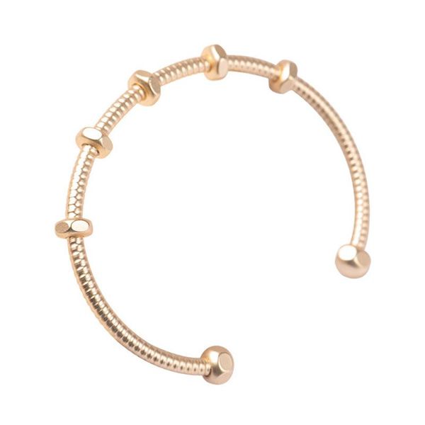 

bangle luxury screw gold plated nut open hand women jewelry wrist lady fashion accessories fine ornament, Black