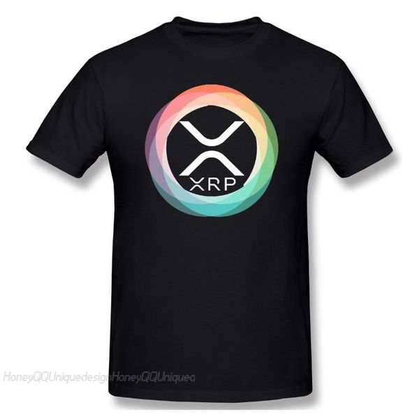 

men's t-shirts shirt men clothing xrp ripple coin cryptocurrency t-shirt interledger fashion short sleeve tshirt, White;black