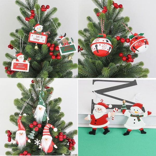 

christmas decorations 1pcs decor pendant year metal ornaments pendants hanging gifts xmas tree home decoration craft