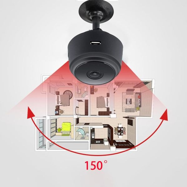 

mini wireless high definition camera 1080p wifi night vision monitor m17f webcams