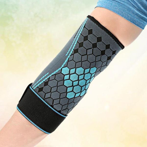 

1pc running protector armband elbow sport support extended pads brace warmers arm sleeve(blue,) & knee, Black;gray