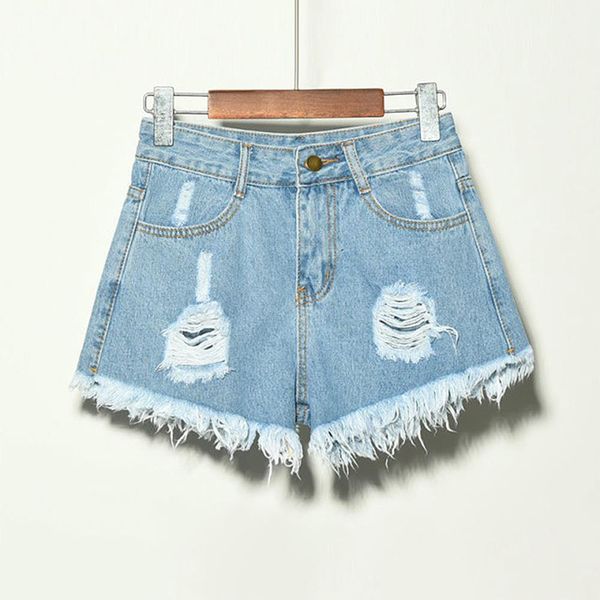 

summer elastic high women short waisted denim jeans blue body enhancing plus size, White;black
