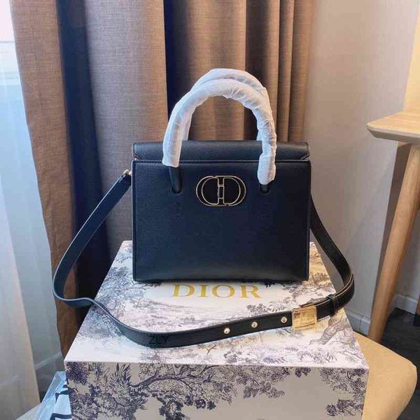 

bag women 2021 early spring new calfskin buckle large one shoulder messenger bag zly bags