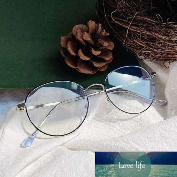 

thin border glasses frame women luxury round eyeglasses fashion brand designer okulary blue light eyewear gafas de mujer factory price exper, White;black