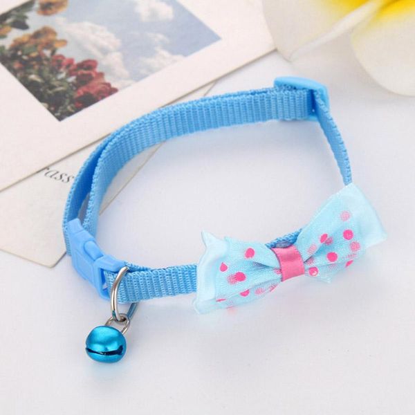 

pcs pet bow collar with bell dog puppy cat bowknot neck strap dressing favors gr5 collars & leashes
